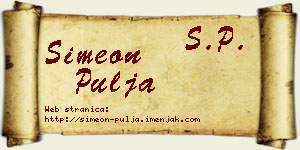 Simeon Pulja vizit kartica